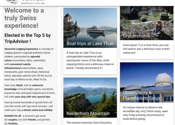 Swisshut Modern 5min West Station - Apart. Rugen 2