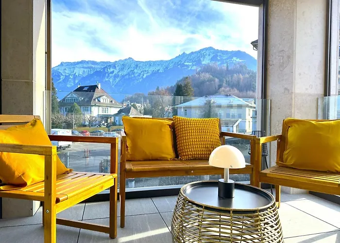 Swisshut Modern 5min West Station - Apart. Rugen 2 Holiday home Interlaken